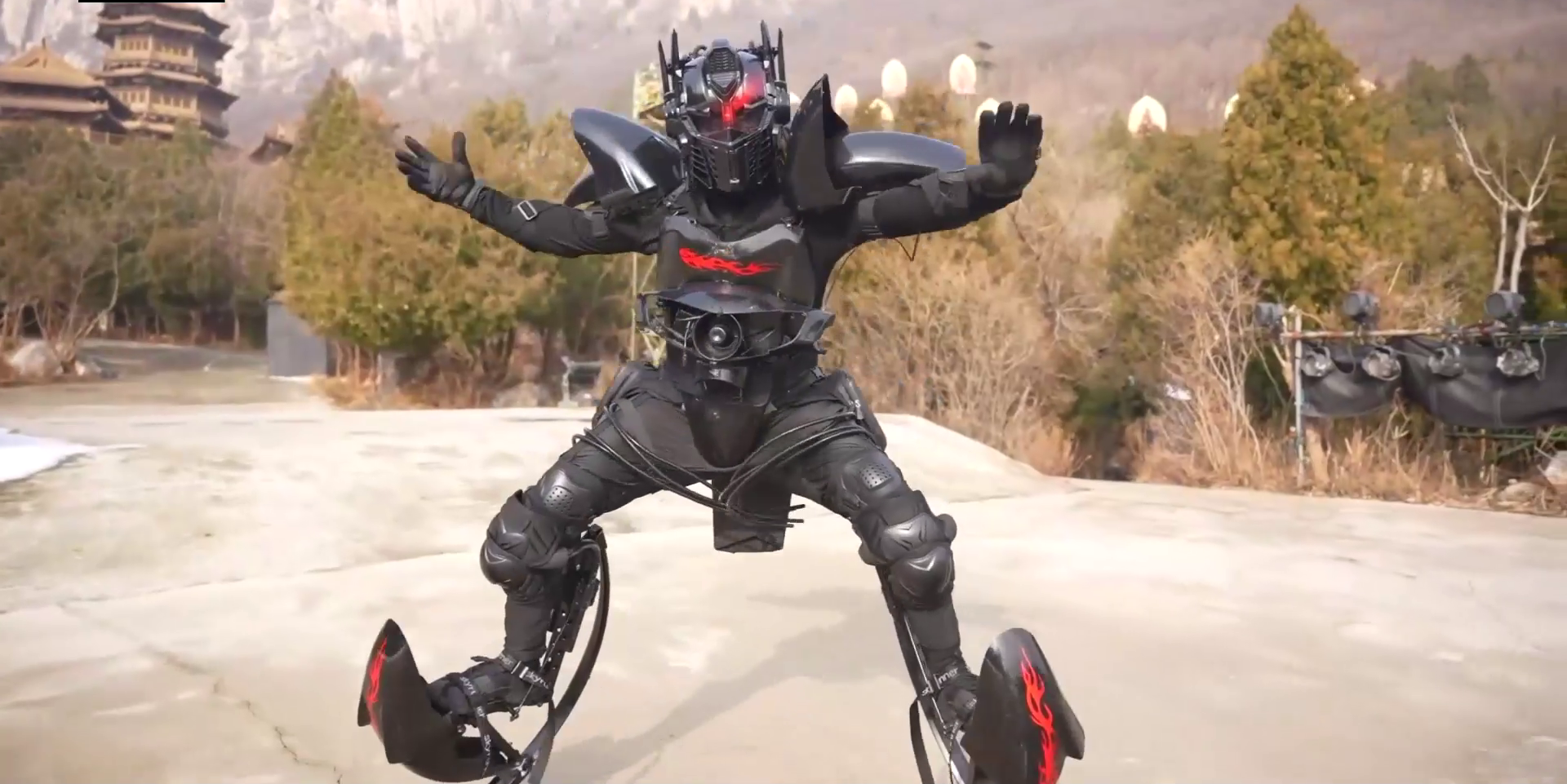 Meet China’s ‘Iron Man’ who delivers food in a homemade mecha suit