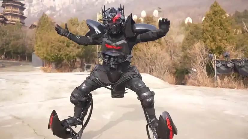 Meet China’s ‘Iron Man’ who delivers food in a homemade mecha suit