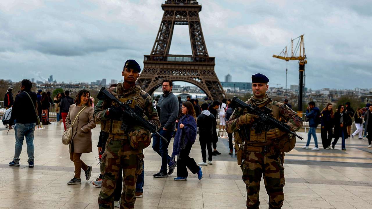 FILE PHOTO: Olympic and Paralympic security at construction sites ahead of the Paris 2024 Olympic Games