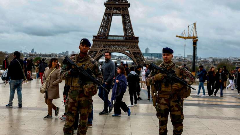 FILE PHOTO: Olympic and Paralympic security at construction sites ahead of the Paris 2024 Olympic Games