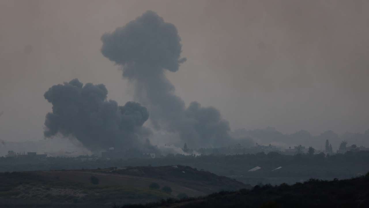 View of Gaza from Israel's border