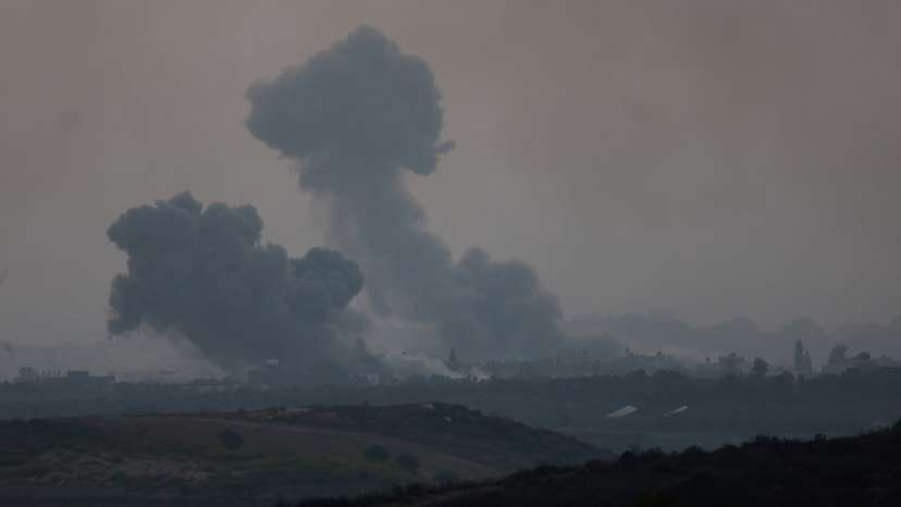 View of Gaza from Israel's border