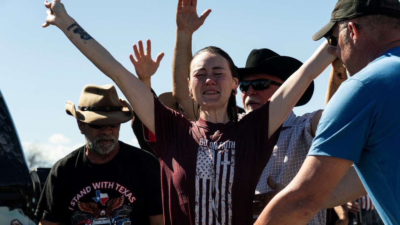 'Take Back Our Border' trucker convoy hosts rally in Quemado, Texas