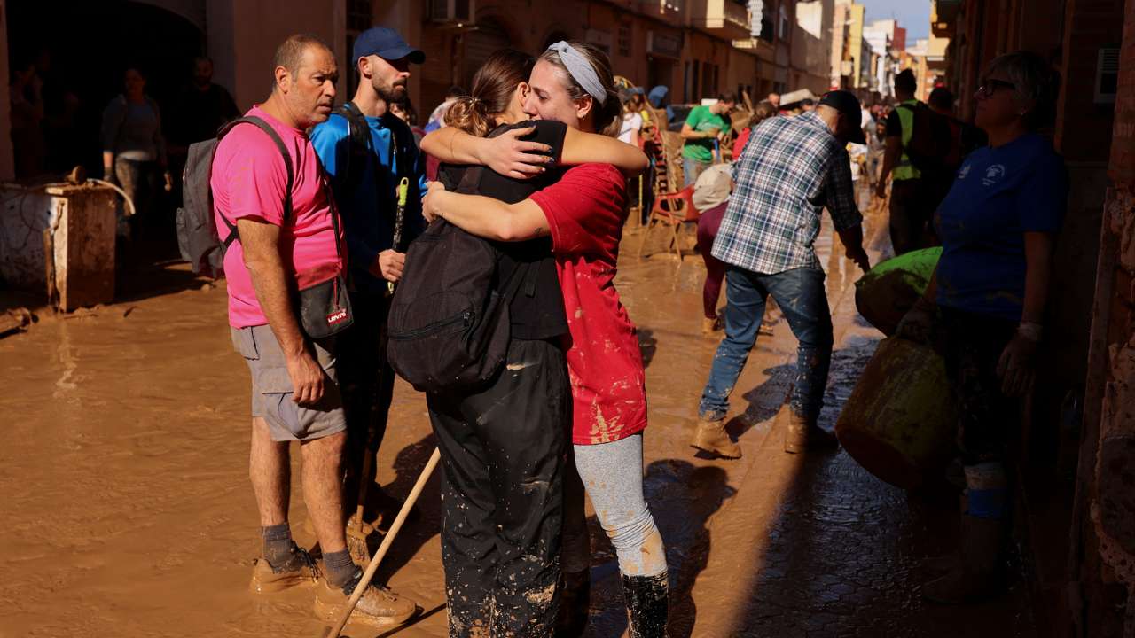 Aftermath of floods near Valencia