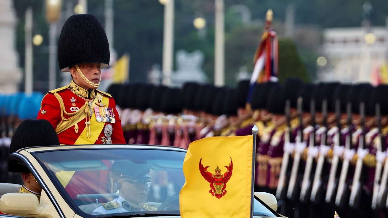 The first Trooping the Colour in 16 years to honor Thailand's King Vajiralongkorn's birthday in Bangkok