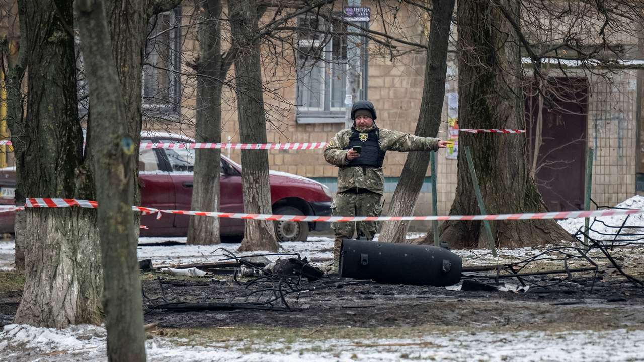 Aftermath of a Russian missile attack in Kyiv