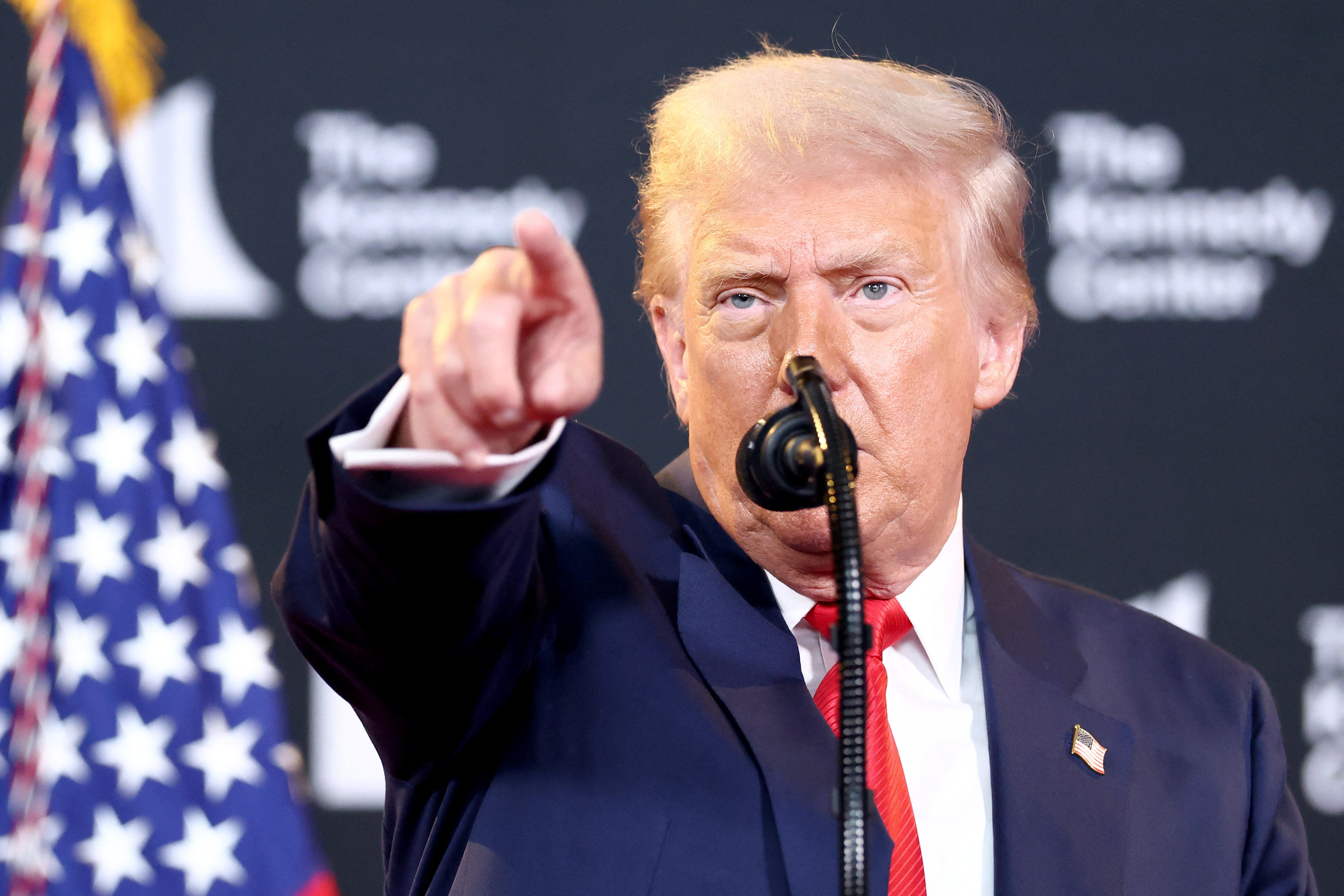 U.S. President Trump visits the Kennedy Center in Washington, D.C.