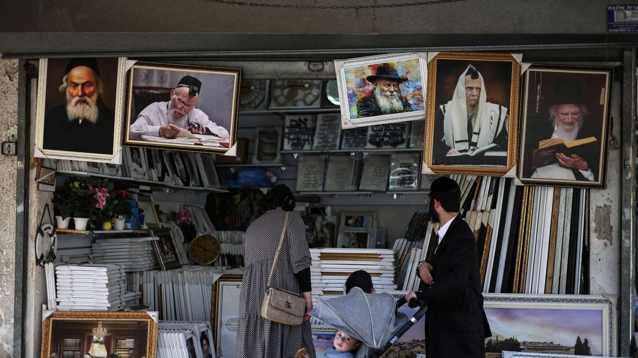 An Ultra-Orthodox Jewish family shop in the Ultra-Orthodox Jewish city of Bnei Brak
