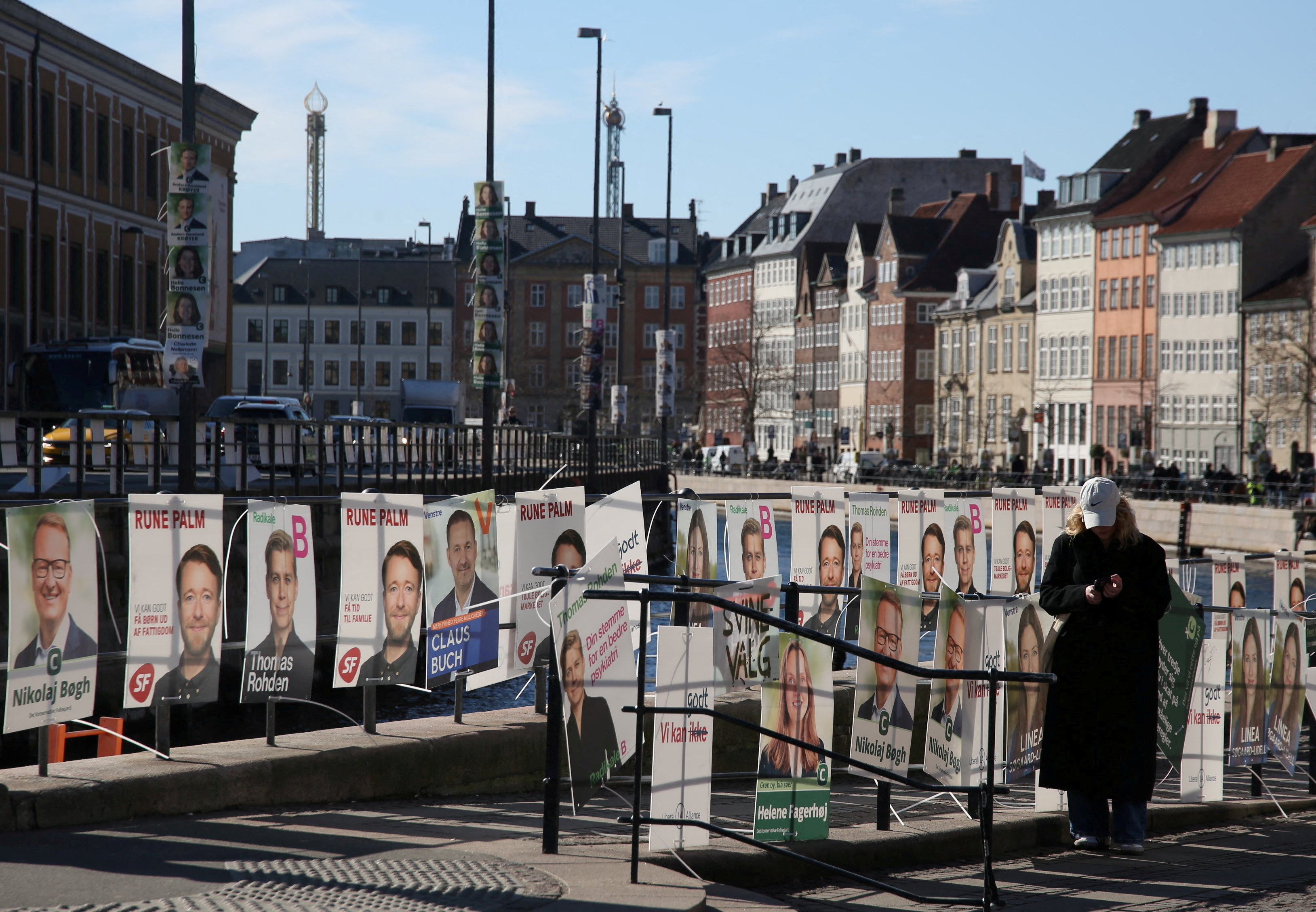 FILE PHOTO: Election posters in Copenhagen