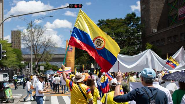 Demonstration Of The Opposition To The Colombian Government On Independence Day