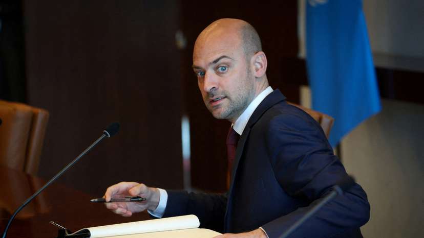 France's Minister for Europe and Foreign Affairs Jean-Noel Barrot at U.N. Headquarters in New York