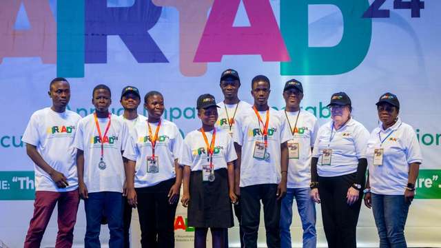 Mawuli and Thomas' team emerged as 1st runner-up of the Robotics Competition in Accra