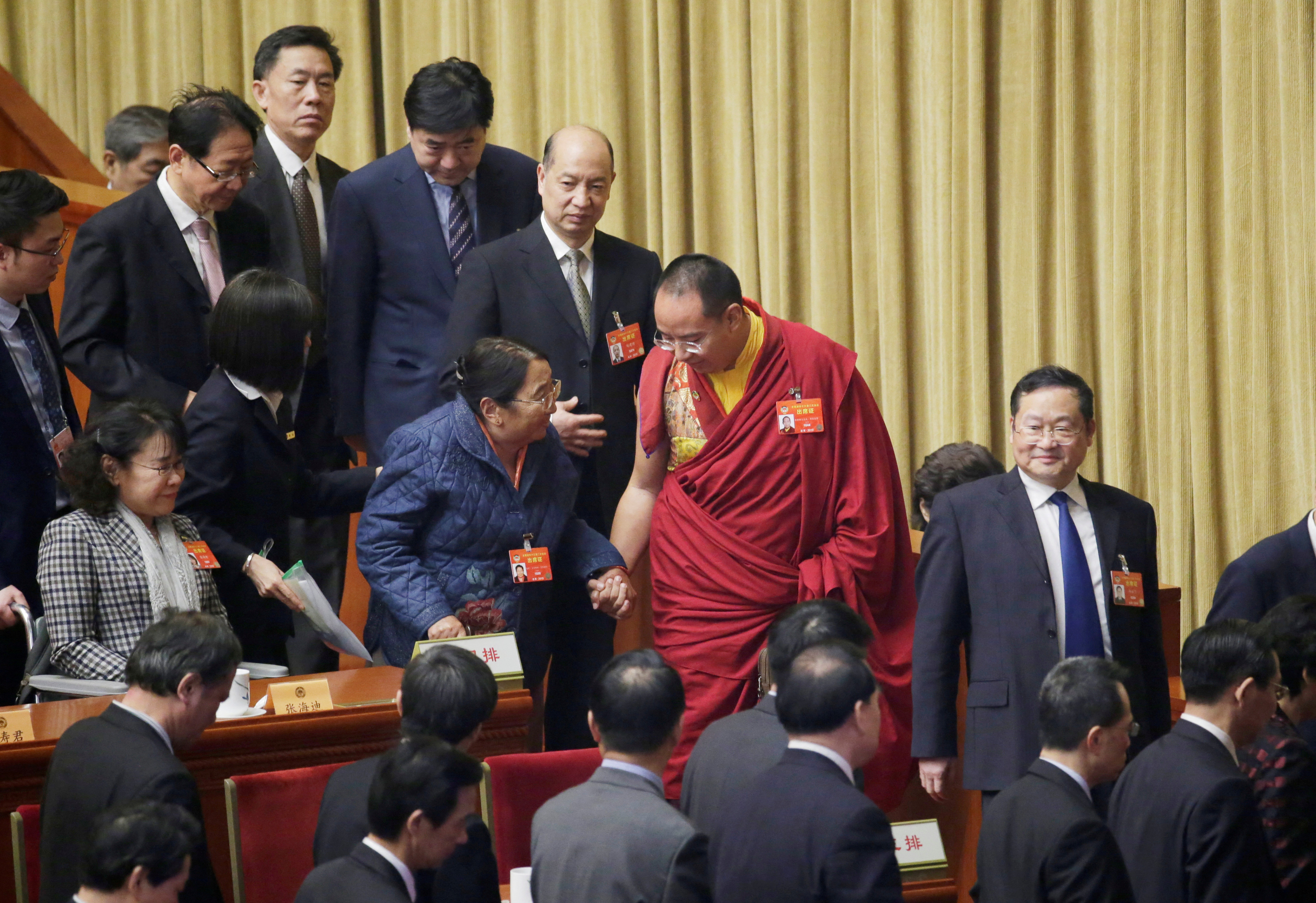 FILE PHOTO: Gyaltsen Norbu, the 11th Panchen Lama at the Chinese People's Political Consultative Conference