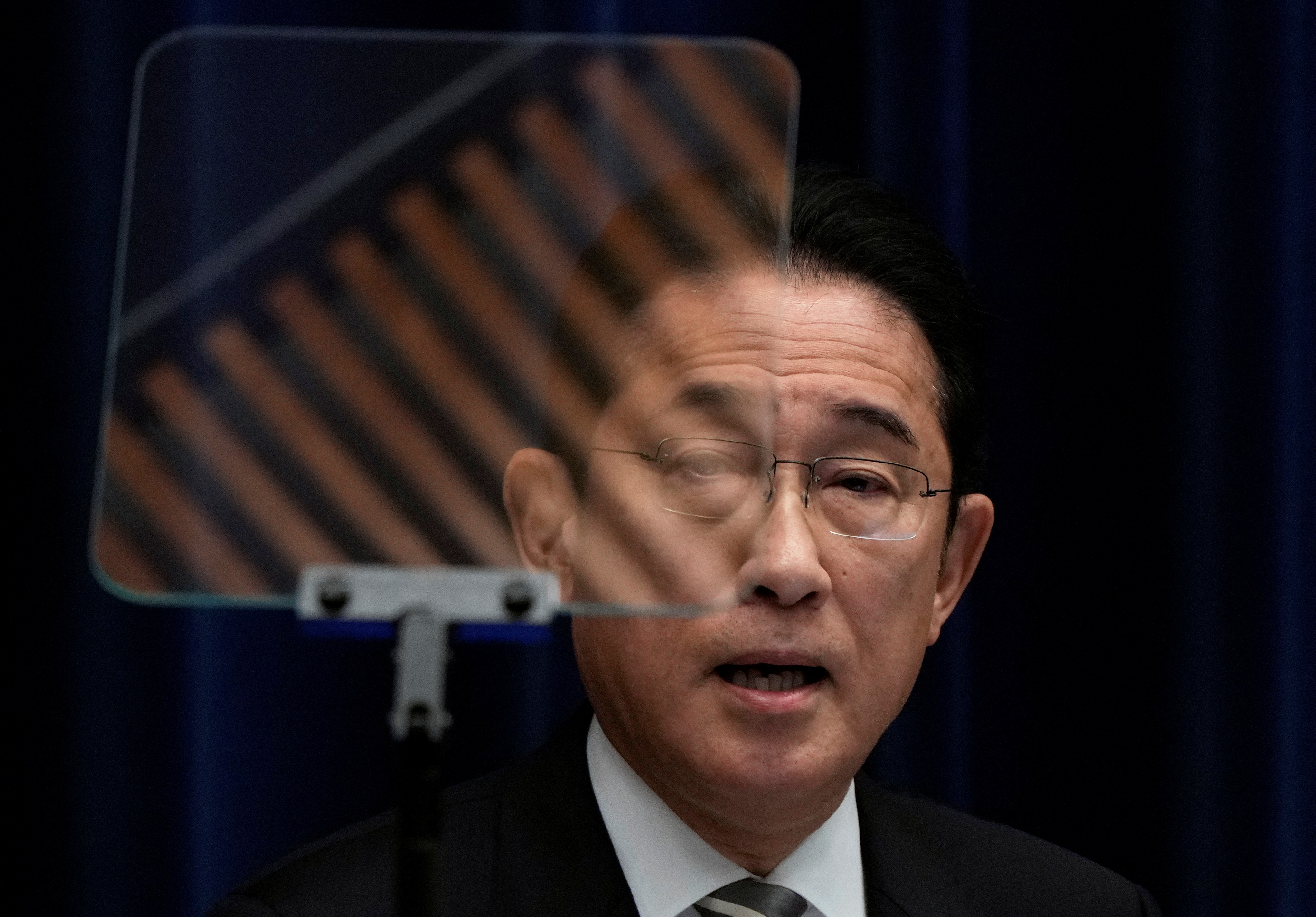 Press conference by Japan's Prime Minister Fumio Kishida, in Tokyo