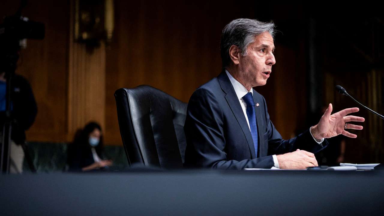 FILE PHOTO: Blinken testifies before Senate Foreign Relations Committee in Washington