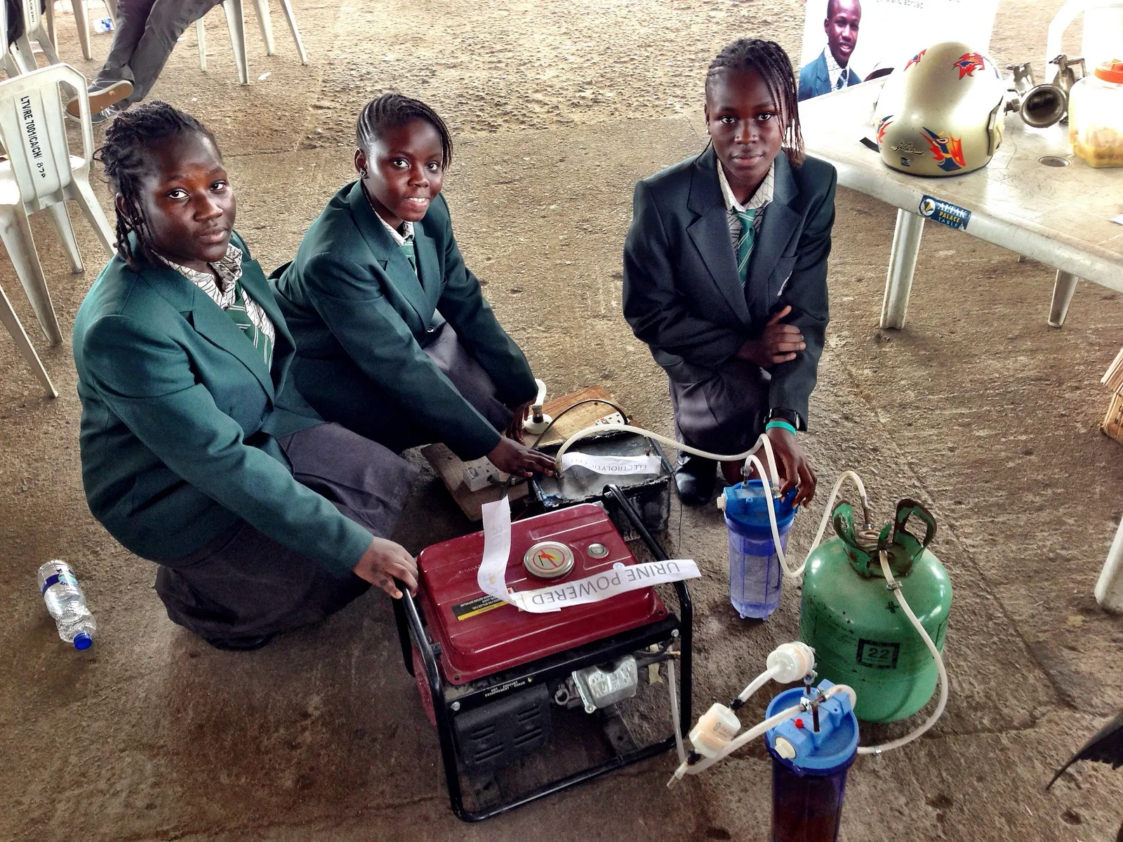 urine-powered generator - Nigeria