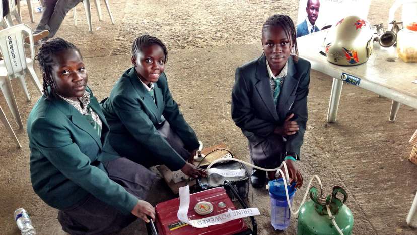 urine-powered generator - Nigeria