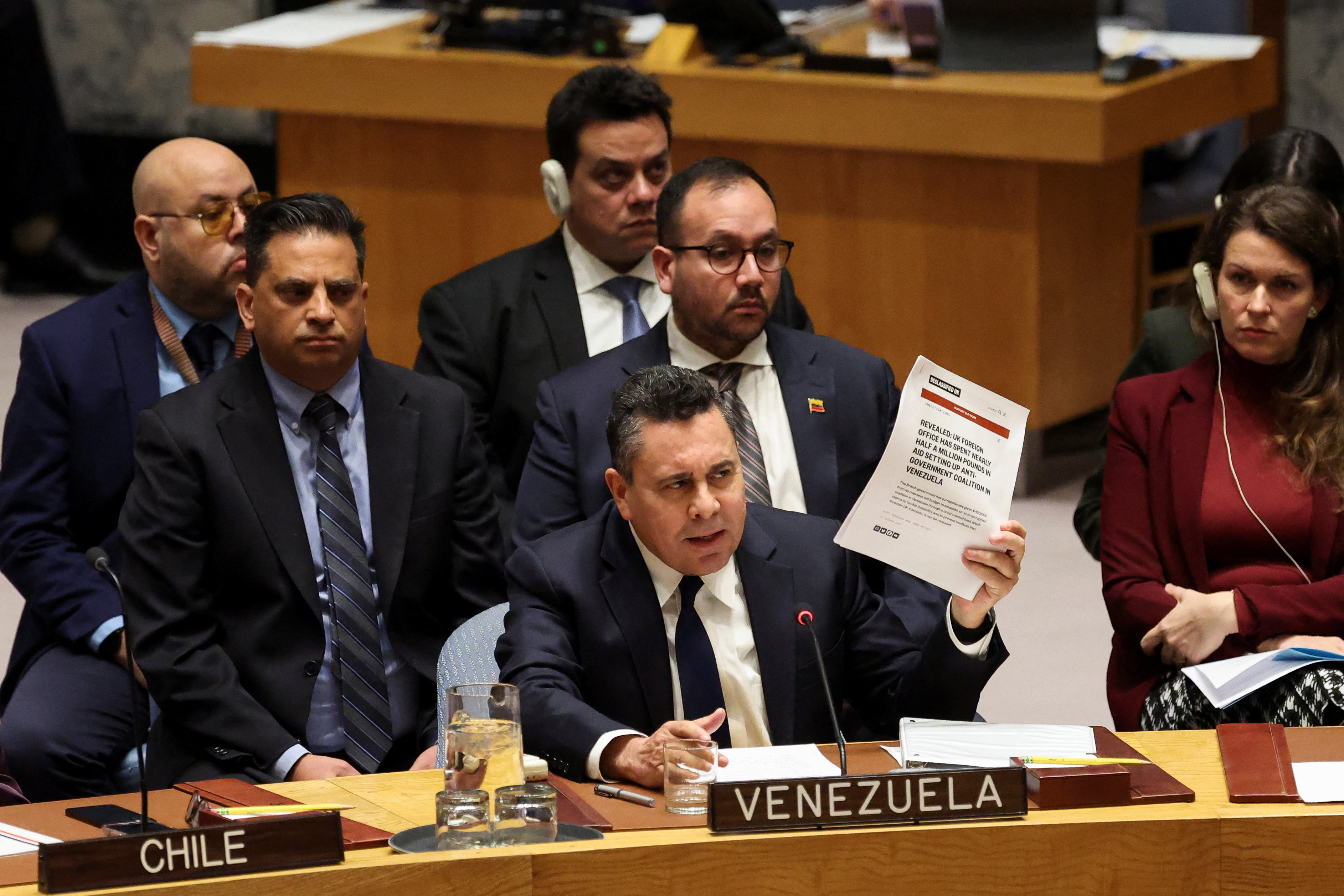 Members of the UN Security Council meet on the U.S. strikes and capture of Venezuelan President Nicolas Maduro and his wife, in New York