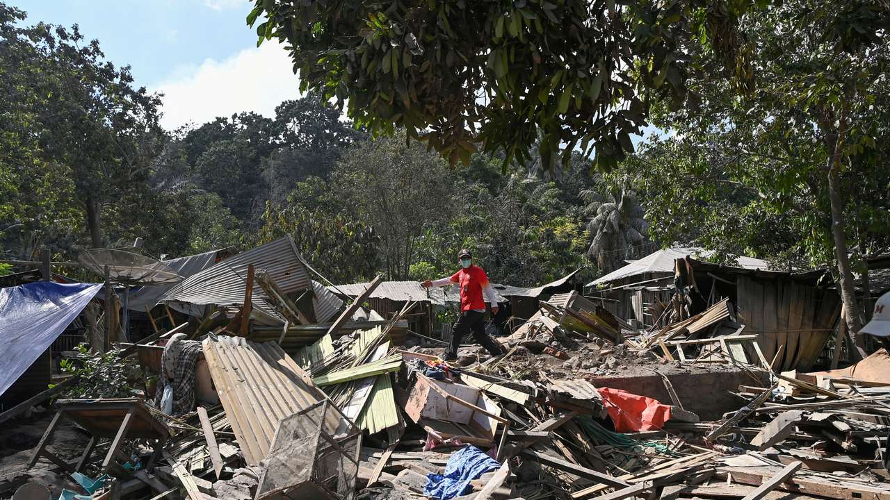 Mount Lewotobi Laki-laki eruptions in East Nusa Tenggara province
