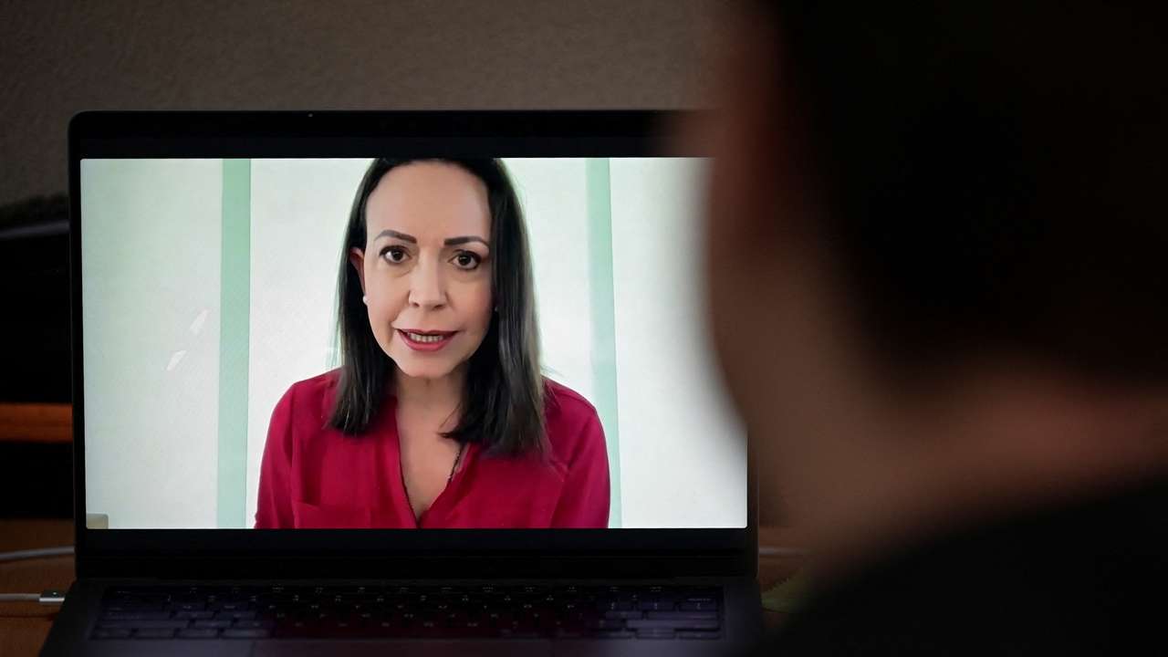 Venezuela's opposition leader Machado holds virtual press conference