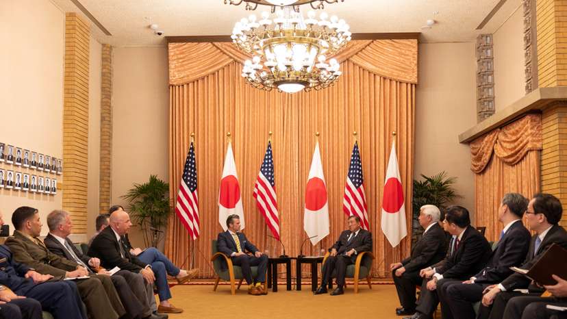 US Secretary of Defense Pete Hegseth meets Japanese PM Ishiba at the Prime Minister’s office in Tokyo