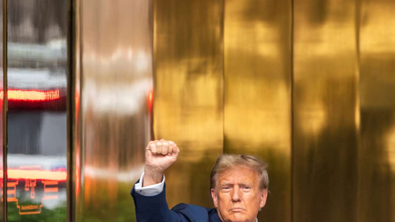 FILE PHOTO: Former U.S. President Trump's criminal trial over hush money payment, in New York City