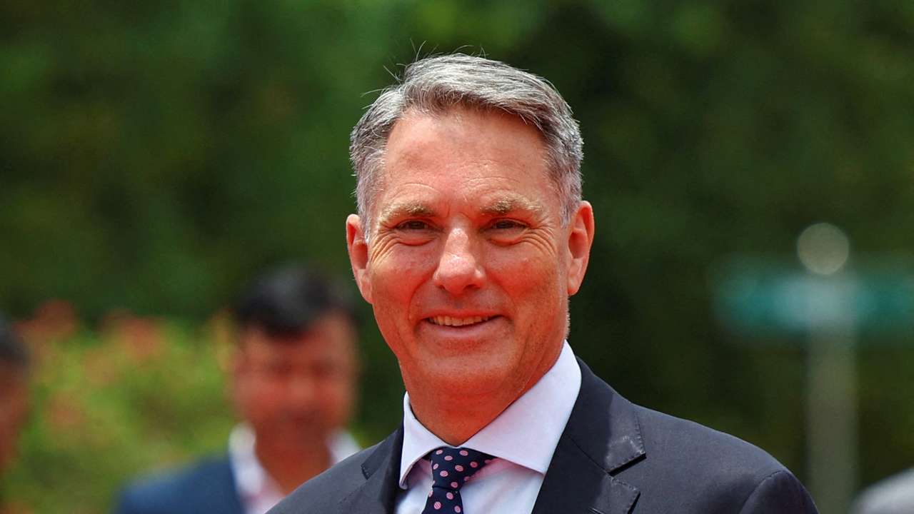 FILE PHOTO: Australian Defence Minister Richard Marles in New Delhi