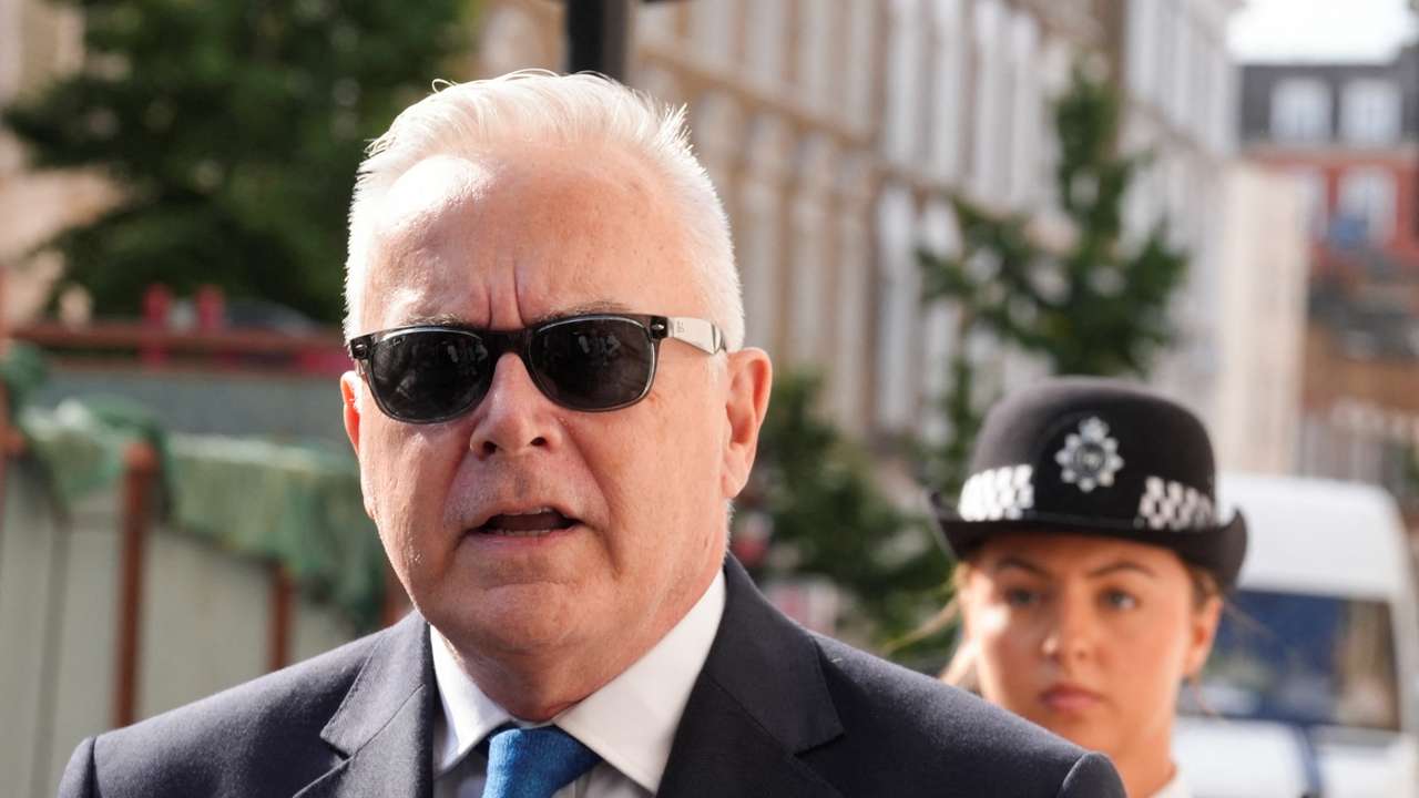Court hearing as ex-BBC news presenter Huw Edwards charged with indecent child picture crimes, in London