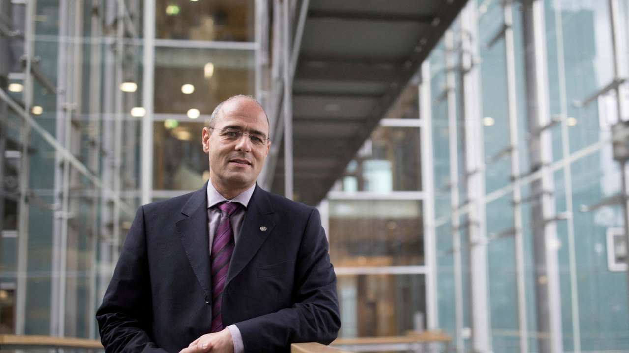FILE PHOTO: Peter Boehringer, member of the German parliament from the AfD party, poses for a portrait in Berlin