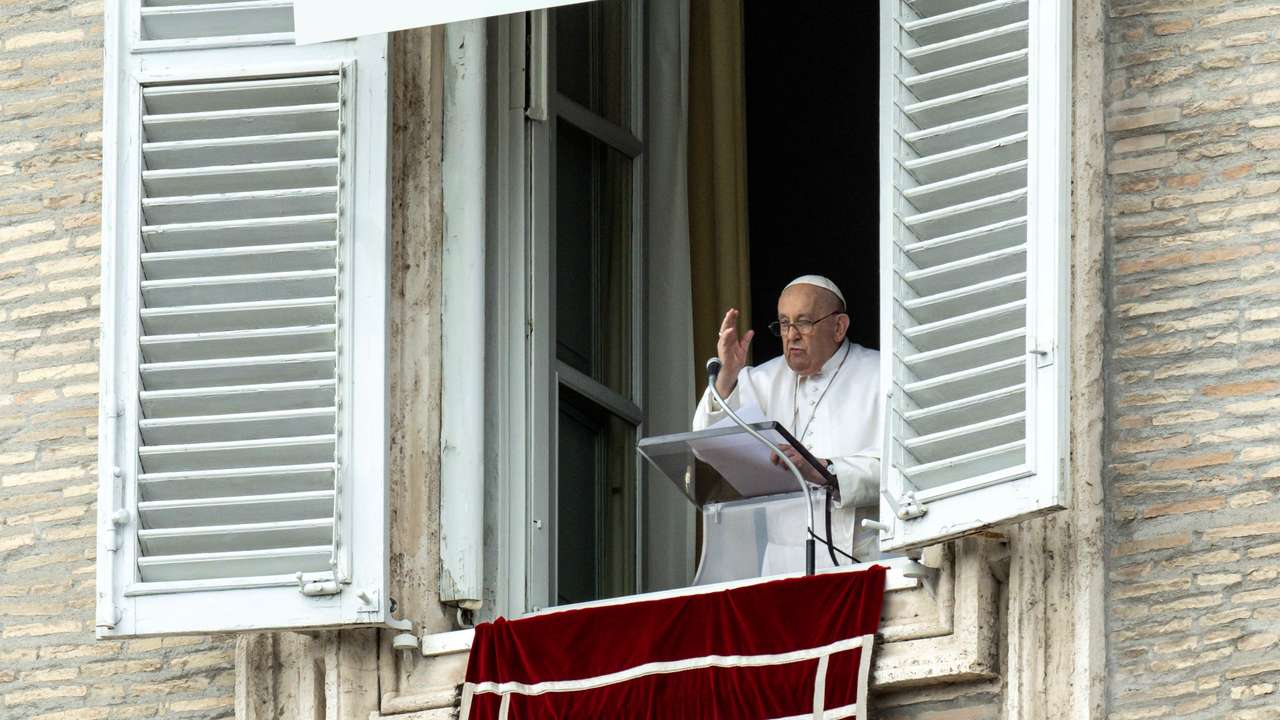 Pope Francis leads Angelus prayer at Vatican