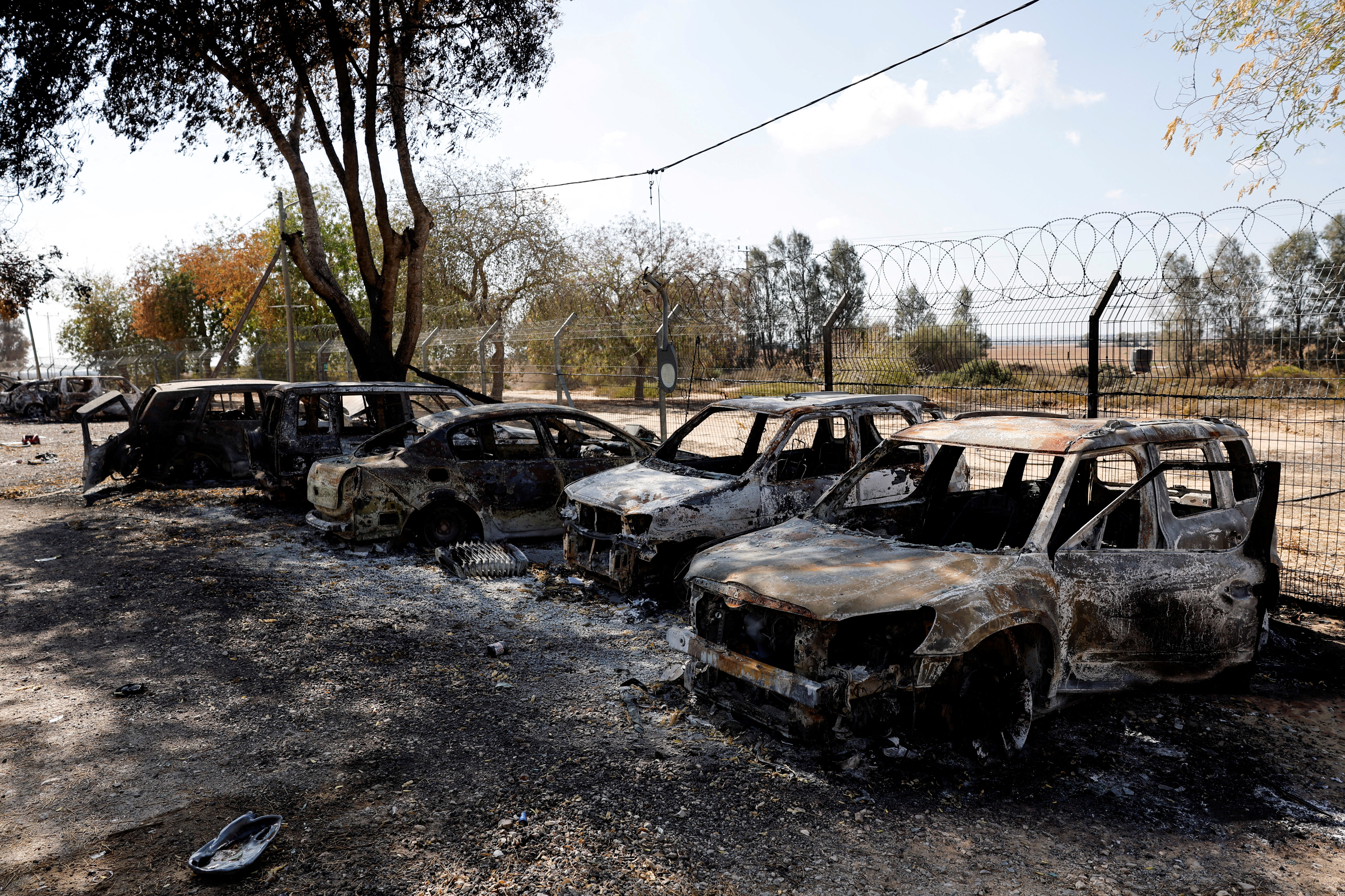 FILE PHOTO: Aftermath of a deadly infiltration by Hamas gunmen in Kibbutz Nir Oz