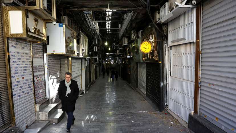 FILE PHOTO: Aftermath of protests over a plunge in the currency's value