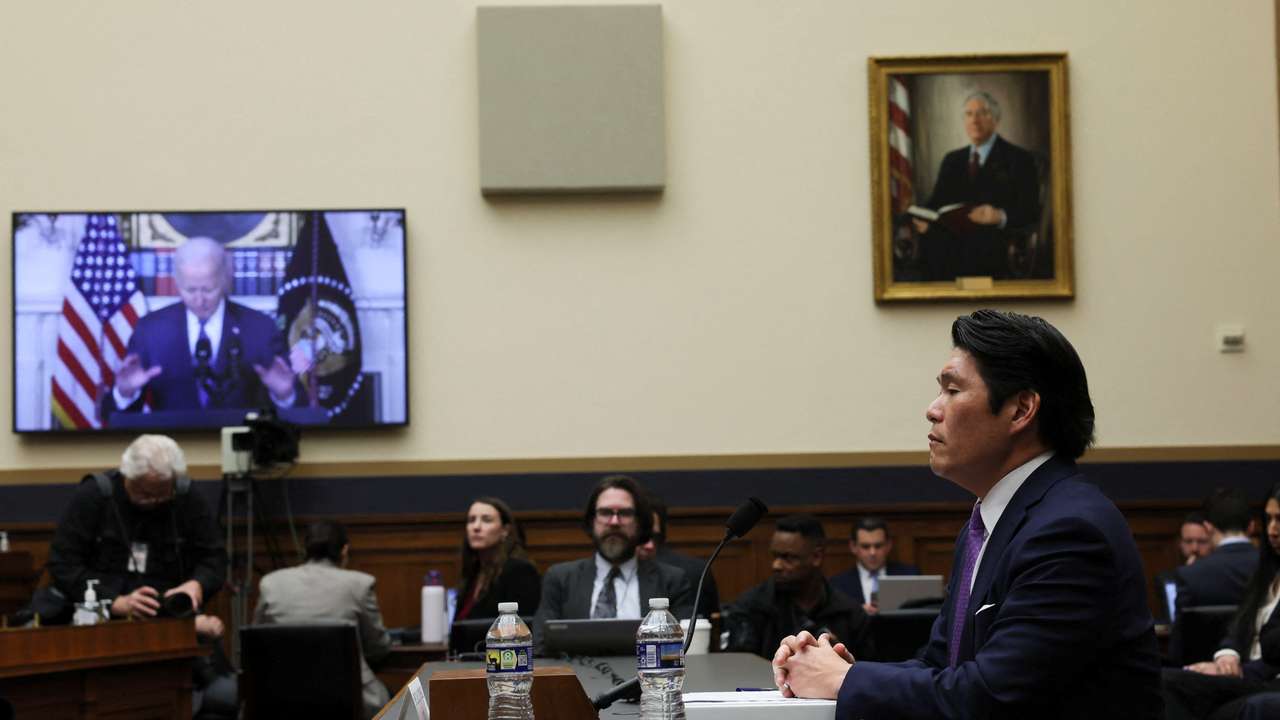 FILE PHOTO: Special Counsel Robert Hur testifies before a House Judiciary Committee hearing on his inquiry into President Biden's handling of classified documents, on Capitol Hill in Washington