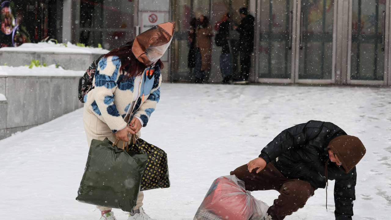 Snowfall in Beijing
