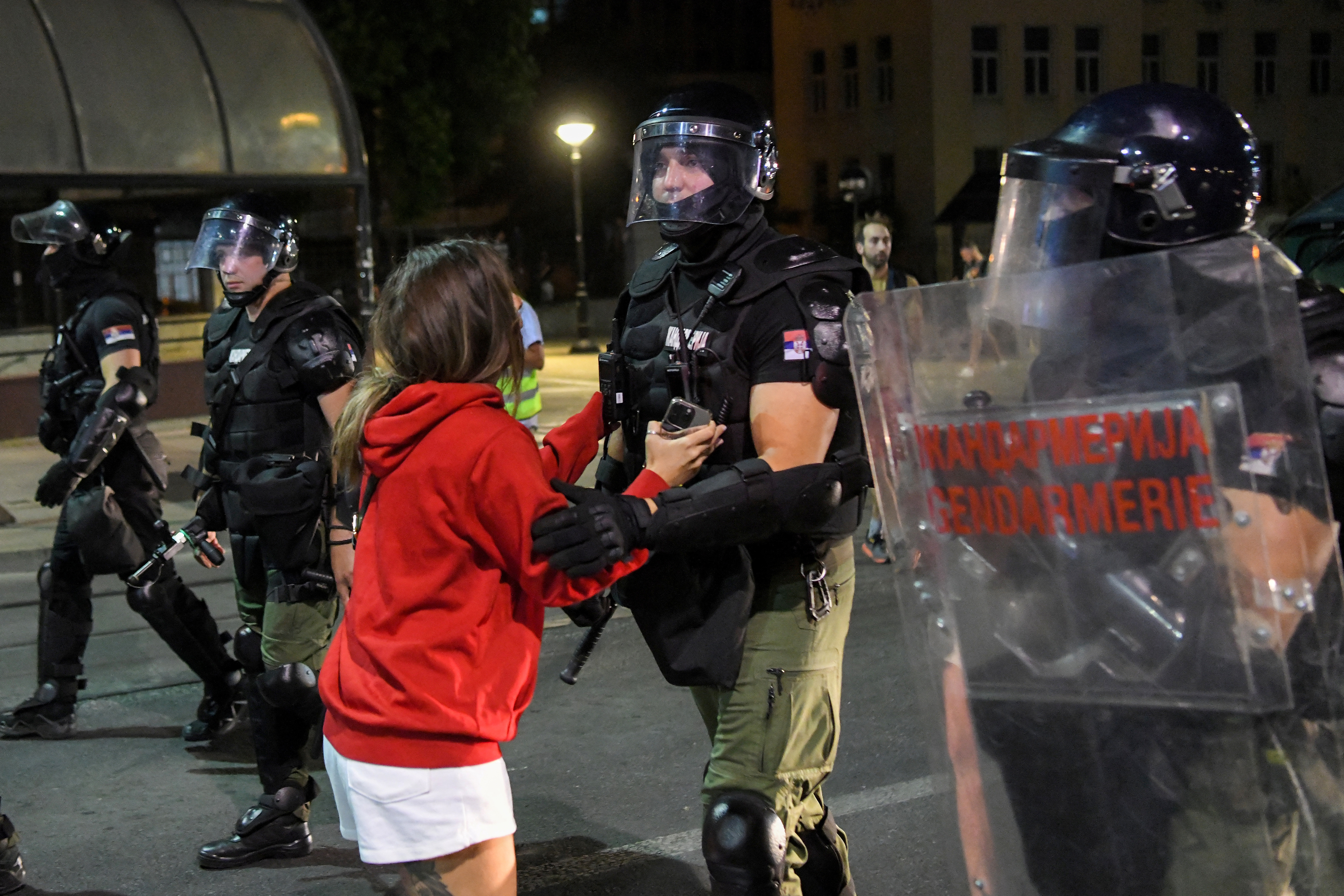 Anti-government protest in Belgrade