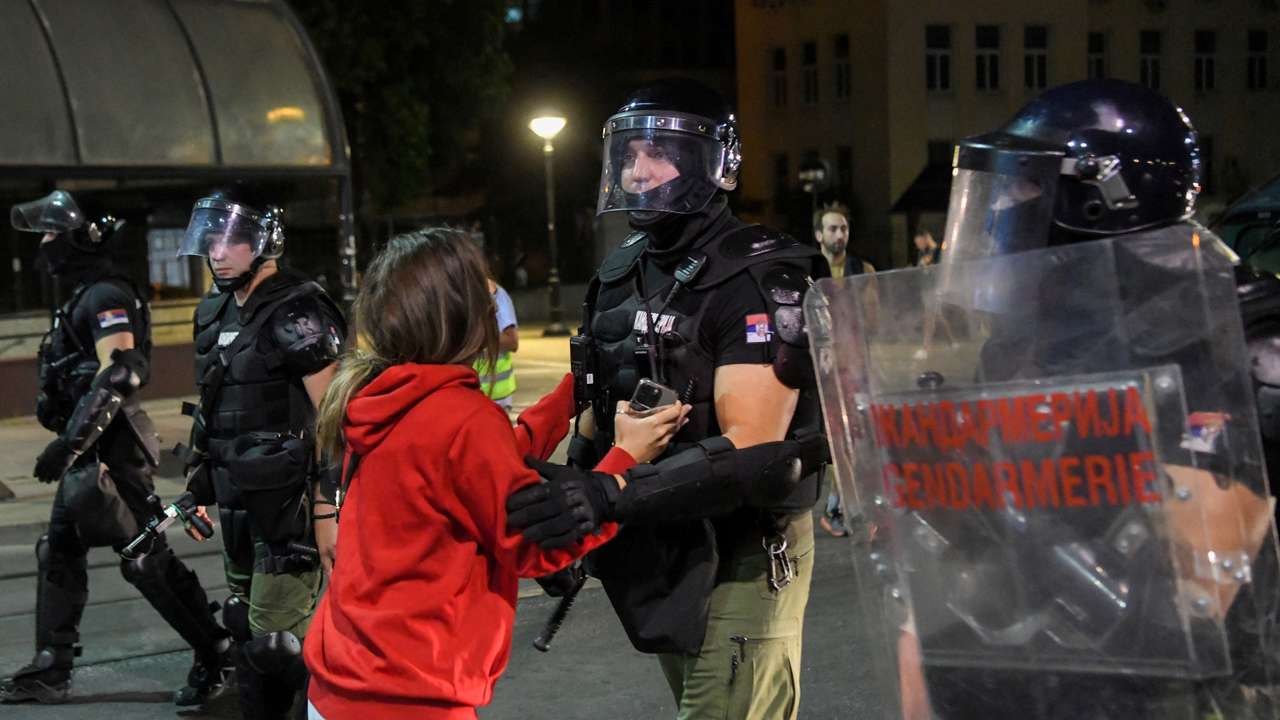 Anti-government protest in Belgrade