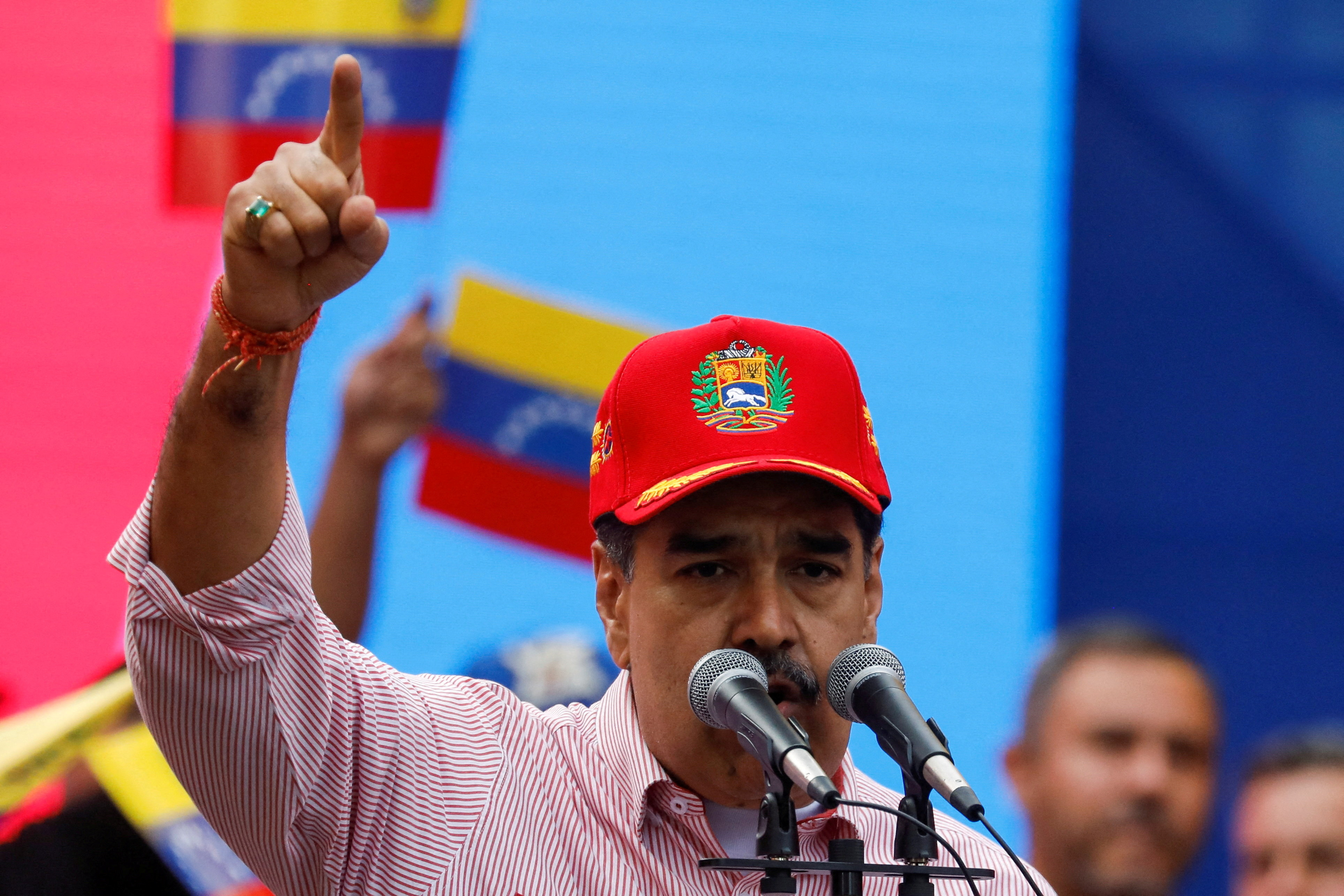 Venezuela's President Maduro hosts a swearing-in ceremony for community-based organizations at Miraflores Palace in Caracas