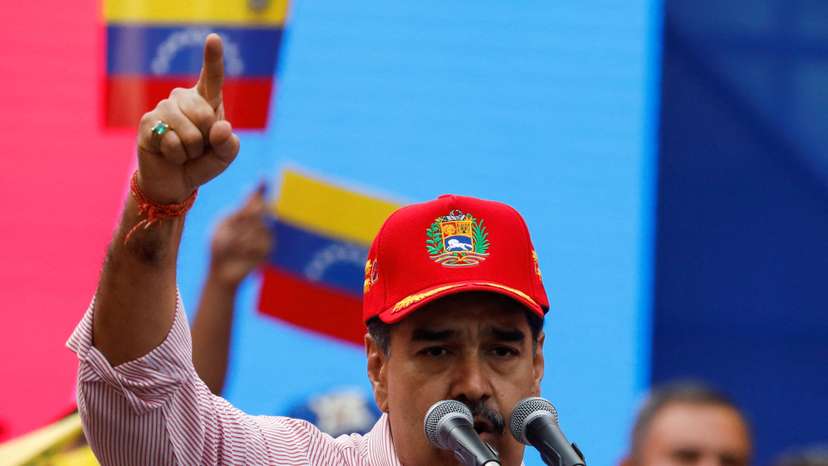 Venezuela's President Maduro hosts a swearing-in ceremony for community-based organizations at Miraflores Palace in Caracas