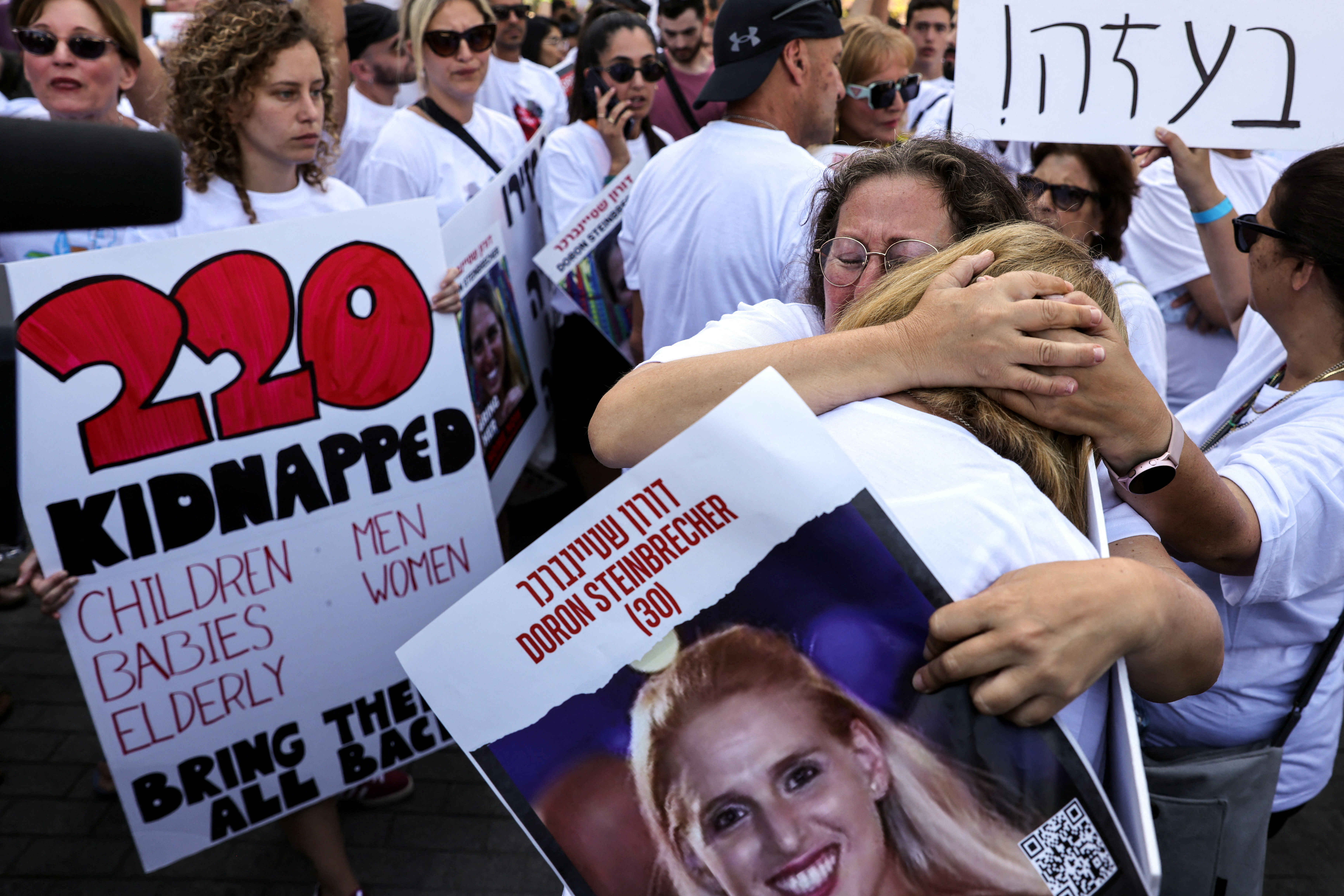 Protest calling for release of Israeli hostages