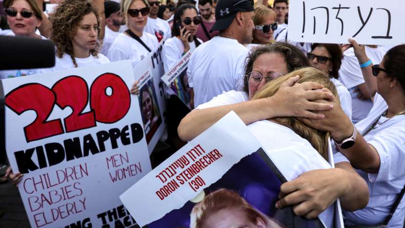 Protest calling for release of Israeli hostages