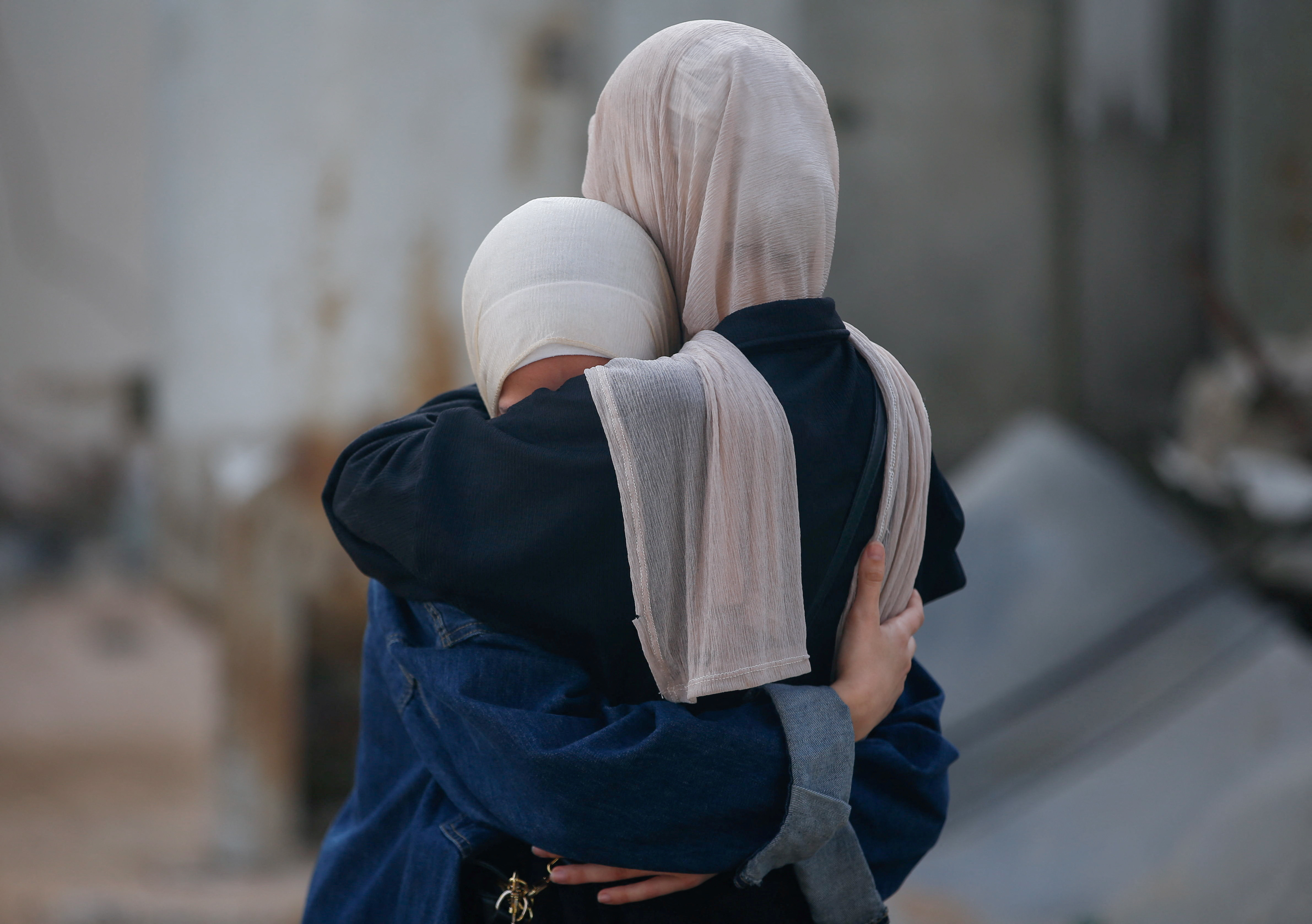 Funeral for Palestinians killed by Israeli fire while seeking aid in northern Gaza