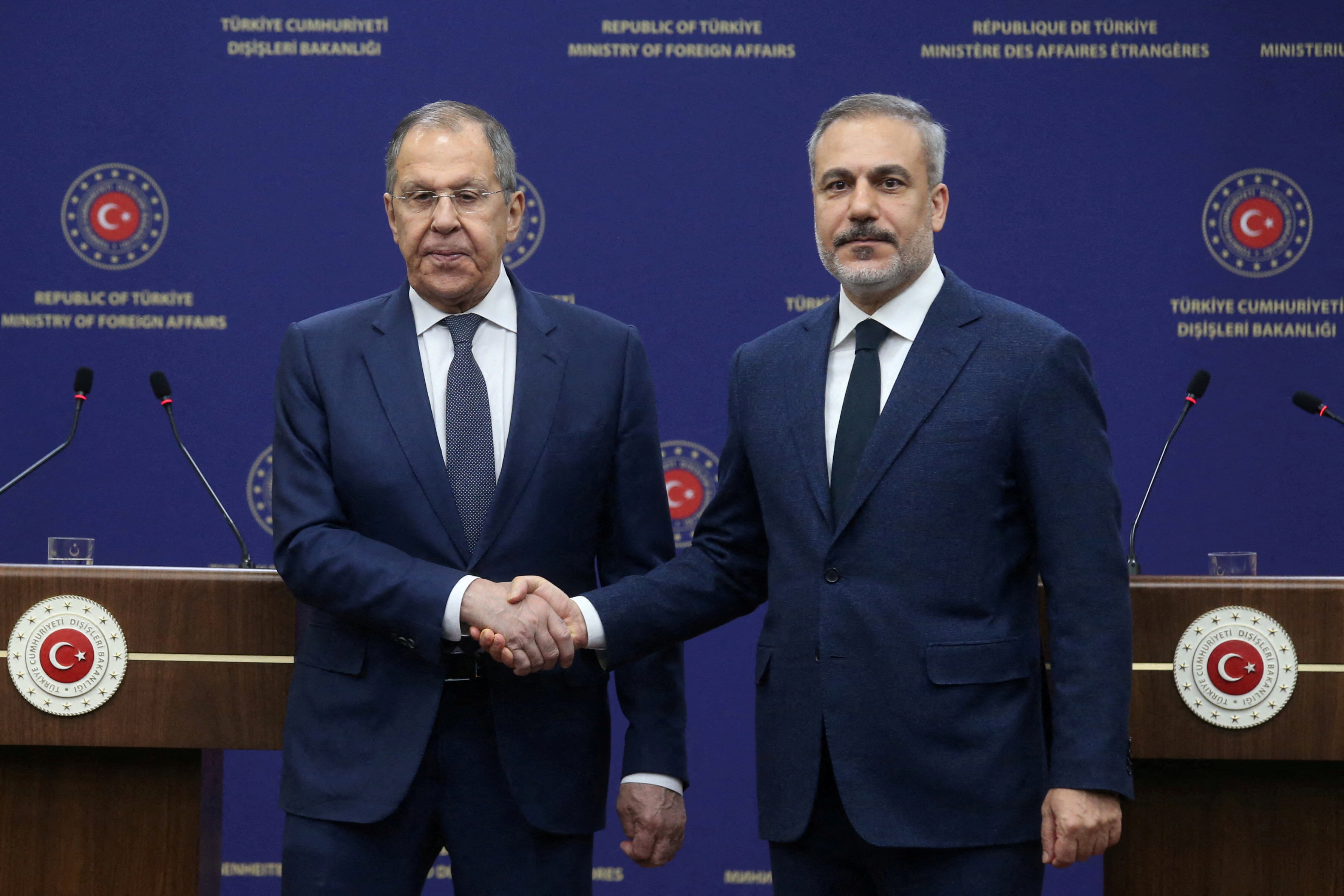 FILE PHOTO: Russian FM Lavrov visits Turkey