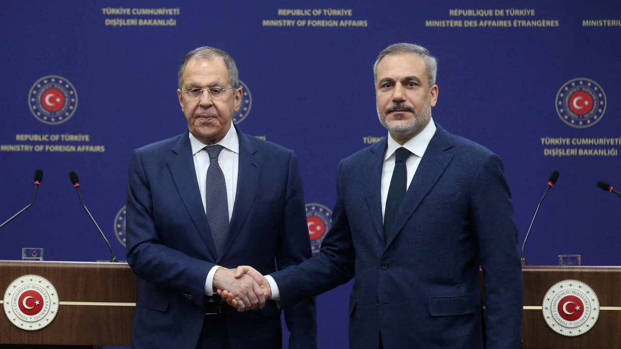 FILE PHOTO: Russian FM Lavrov visits Turkey