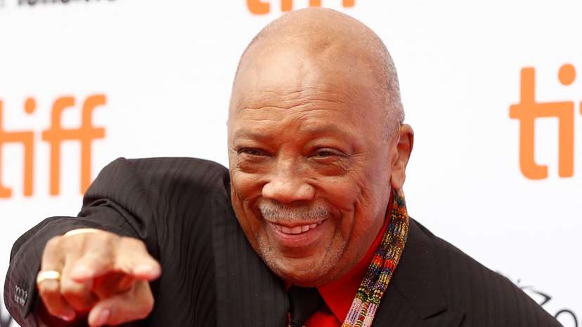 FILE PHOTO: Music producer Quincy Jones arrives for the world premiere of Quincy at the Toronto International Film Festival (TIFF) in Toronto