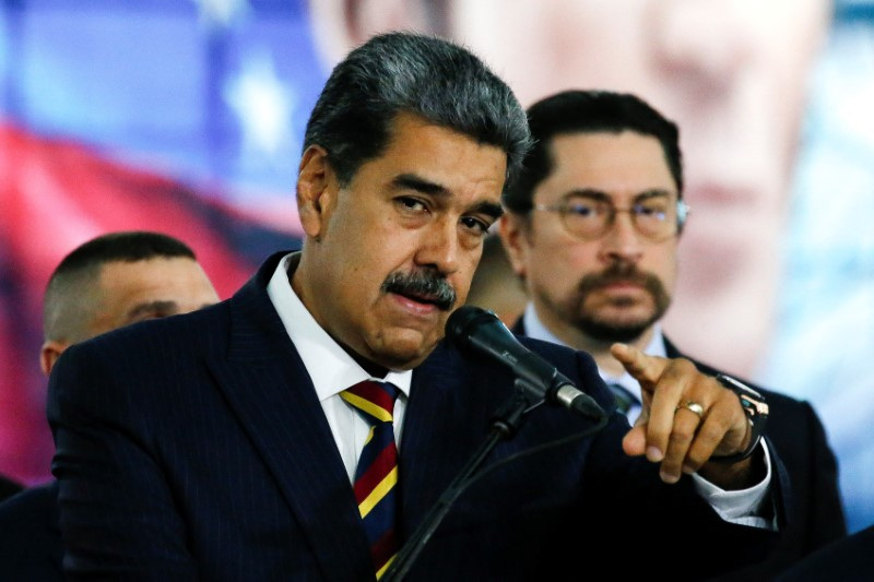 Venezuela's President Nicolas Maduro at the Supreme Court of Justice, in Caracas