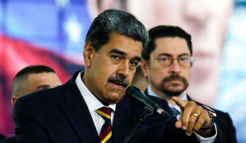 Venezuela's President Nicolas Maduro at the Supreme Court of Justice, in Caracas