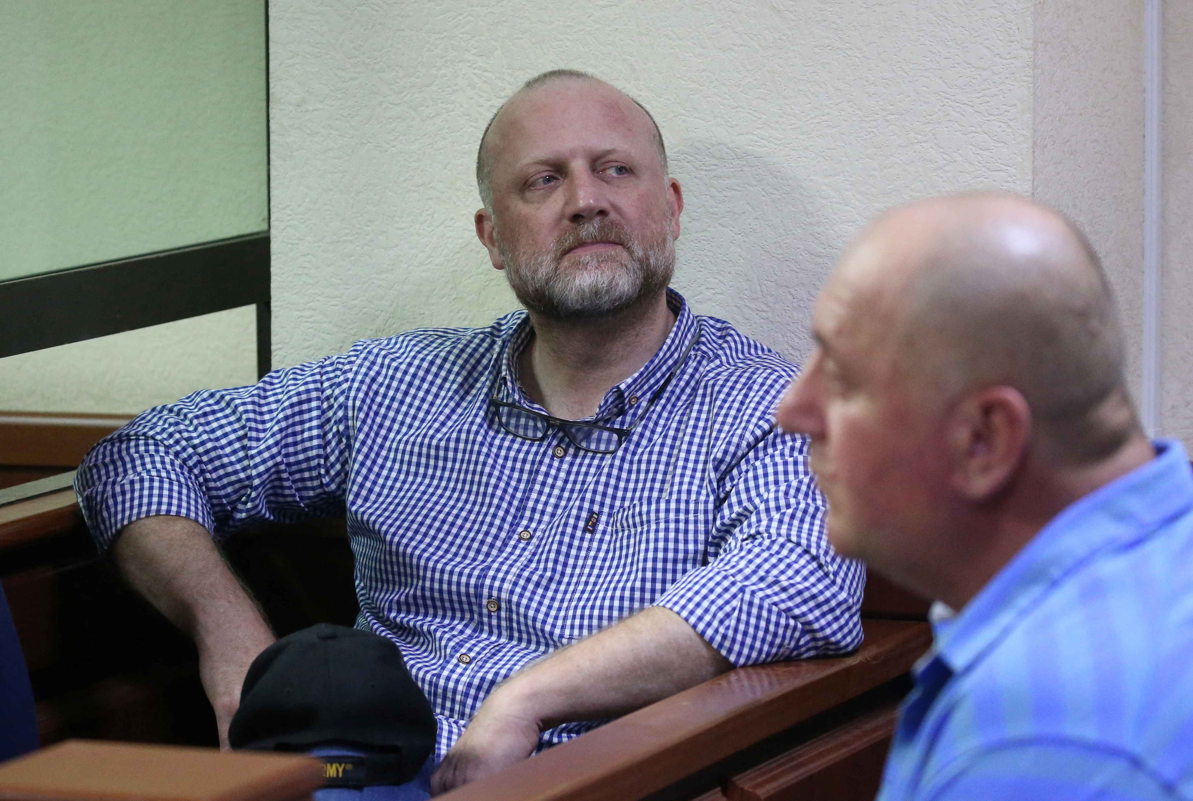 Zurab Japaridze, one of the leaders of the Coalition for Change opposition party, attends a court hearing in Tbilisi