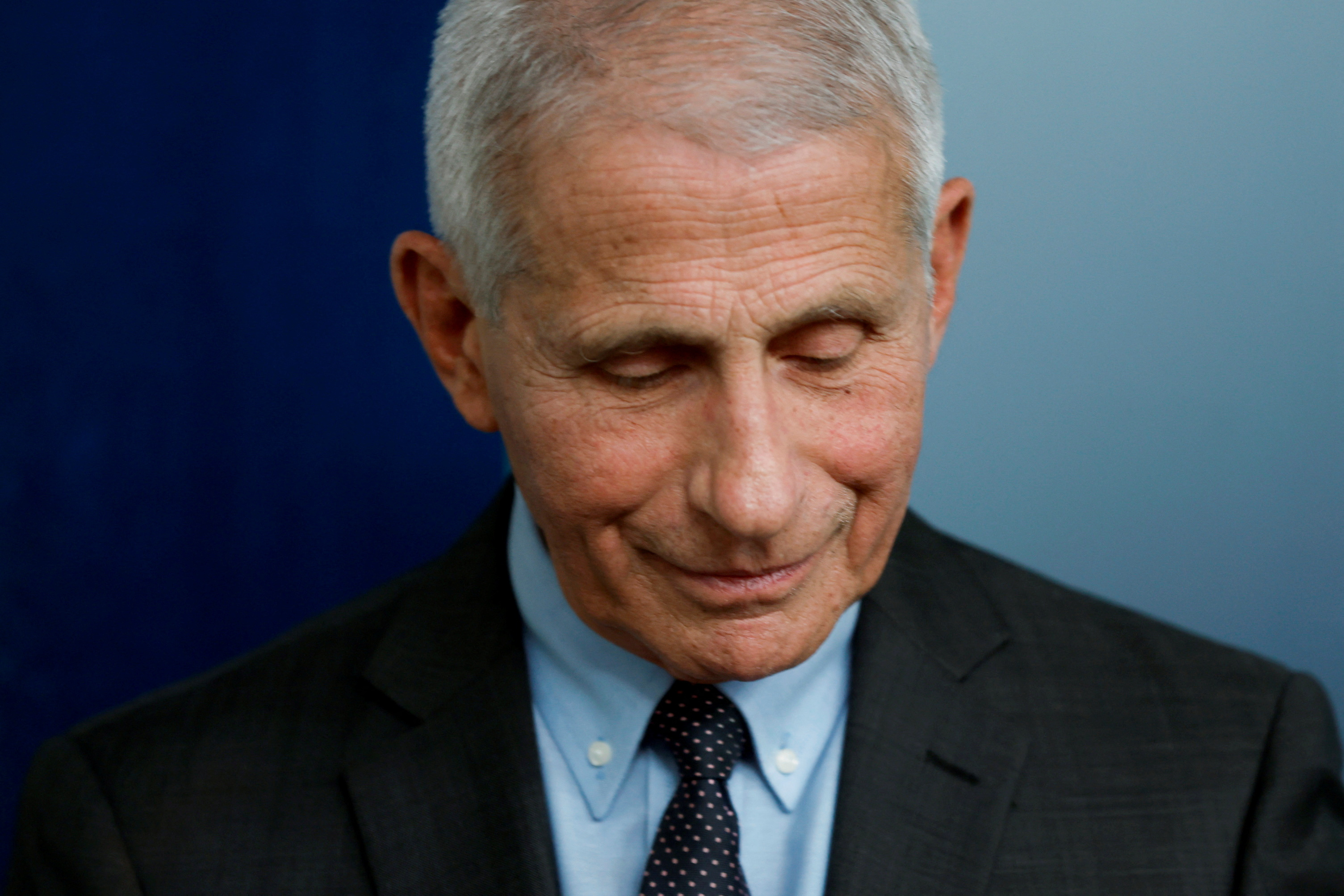 NIH's Fauci joins White House Press Secretary Jean-Pierre for the daily press briefing at the White House in Washington