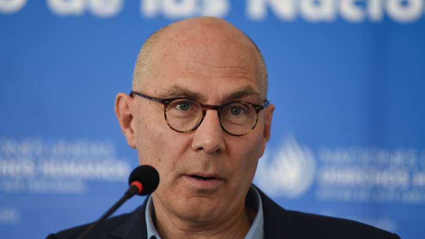 UN High Commissioner for Human Rights Volker Turk holds a press conference in Guatemala City