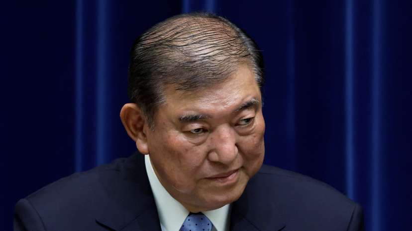 Japan's Prime Minister Shigeru Ishiba attends a press conference in Tokyo
